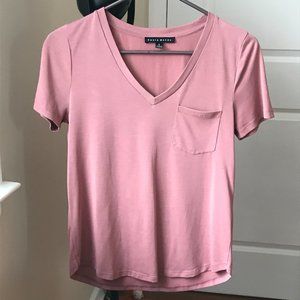 Classic Short Sleeve V-Neck T-Shirt Soft Small